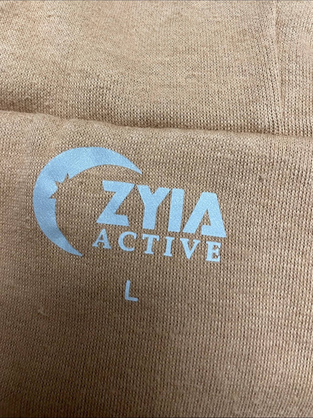 ZYIA Active Crewneck Sweatshirt in Camel